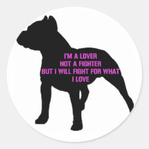 Pitbull Love Stickers