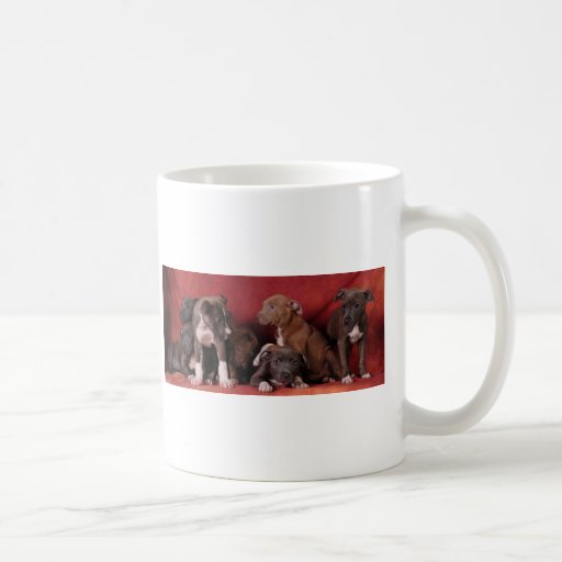 Pitbull puppy heaven coffee mug
