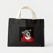 Pitbull Puppy Tote Bag