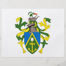 Pitcairn Islands Coat of Arms Flyer