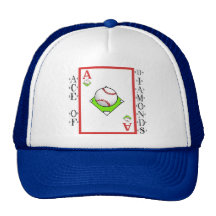 Pitching Ace: Ace of Baseball Diamonds Trucker Hats