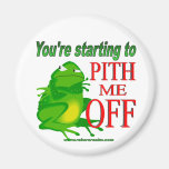 Pithed off frog 2 refrigerator magnet
