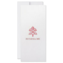 Pittacium de Ecclesia Dei pro Admissione in Missa Customized Rack Card