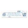 Pitter Patter Bumper Sticker
