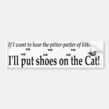 pitter patter little feet bumper stickers