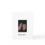 Pitter Patter pregnancy announcement card