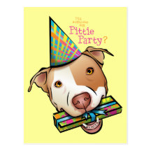 Pittie Party Post Card