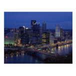 Pittsburgh at dusk, across the Monongahela River, Postcards