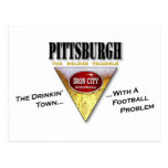 Pittsburgh Drinkin' Town with a Football Problem Post Card