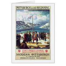 Pittsburgh in the Beginning Greeting Cards