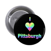 Pittsburgh -- Pastels Pinback Button