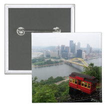 Pittsburgh Skyline Pinback Button