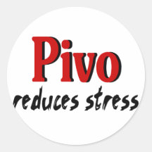 Pivo reduces stress stickers