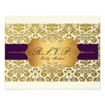 PixDezine Baroque Gold Lace/RSVPs for 5x7invites