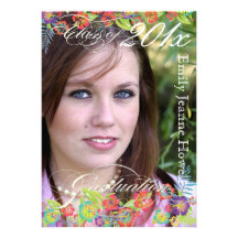 PixDezine Hawaiian Hibiscus, 2011 Graduations Custom Invitation