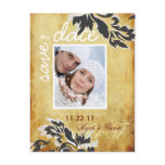 PixDezine Vintage Pearl Damask 12 Save Date Post Cards