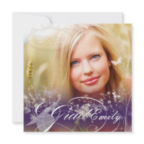PixDezines 2012 Grad Photo+diy dandelions Custom Invite