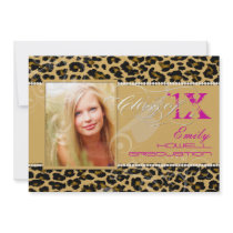 PixDezines 2012 Grads, cheetah print/diy colours Personalized Announcements