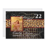 PixDezines 2012 graduation/leopard/diy background Personalized Invites