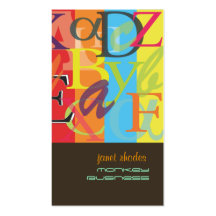 PixDezines ABC, Greek Alpha Business Cards