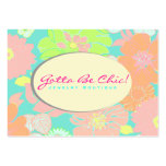 PixDezines Alegre Retro Floral, Pastel/DIY colour! Business Cards