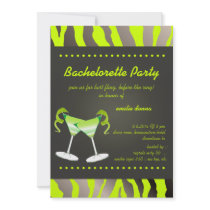 PixDezines apple martini Bachelorette Party Invites