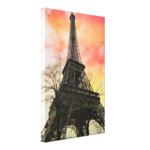 PixDezines autumn paris, eiffel tower Gallery Wrapped Canvas