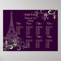 PixDezines Bateaux Mouche, Plum/vanilla swirls Print