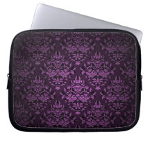 PixDezines Bijoux Damask, purple Computer Sleeves