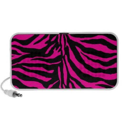 PixDezines Black+Hot pink Zebra Print ♥♥♥♥ iPhone Speaker