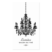 PixDezines Black+White Chandelier/DIY background Business Card Templates
