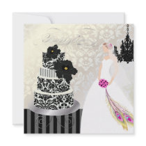 PixDezines Black+White Wedding Cake