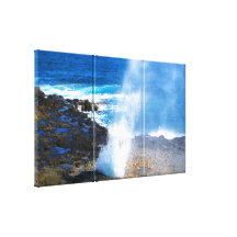 PixDezines Blow Hole, Kauai Gallery Wrap Canvas