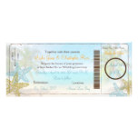 PixDezines Boarding Pass+Beach Wedding Invitations