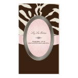 PixDezines Brown, Pink, Beige Zebra stripes Business Card