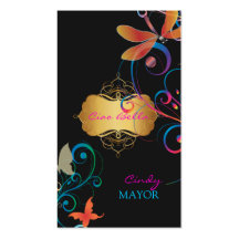 PixDezines butterflies+dragonflies Business Card