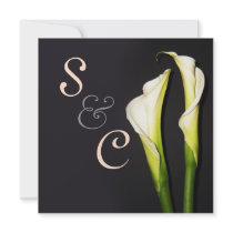 PixDezines Calla lilies, wedding Invitations