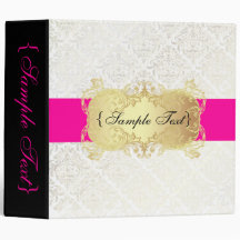 PixDezines Céline Damask, Cream+Pearl Binders