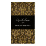 PixDezines Cigar+Gold Arianna Vintage Damask Business Card