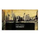 PixDezines City Scape, Lakeshore, Chicago, vintage Business Card