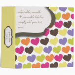 PixDezines Colourful Hearts, back to school binder