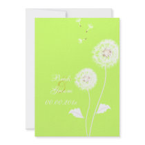 PixDezines Dandelions, diy background colours Custom Invitation