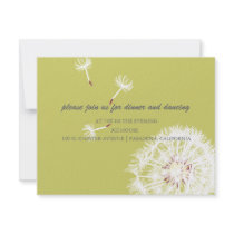 PixDezines Dandelions, diy background colours Personalized Announcement