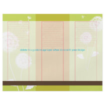 PixDezines dandelions/diy background+trim Full Colour Flyer