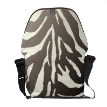 PixDezines DIY background colour/zebra Courier Bags