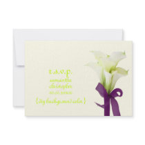 PixDezines diy background/rsvp calla lily bouquet Personalized Announcement