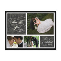 PixDezines DIY colour/Damask Photos Thank you Post Cards