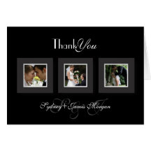 PixDezines diy colour+text/wedding photos thank yo Card
