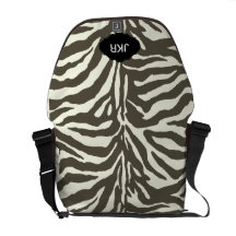 PixDezines diy colour zebra stripes/monogram Commuter Bags