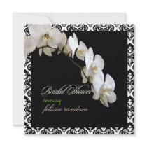 PixDezines diy white orchid+olivia damask Personalized Invites